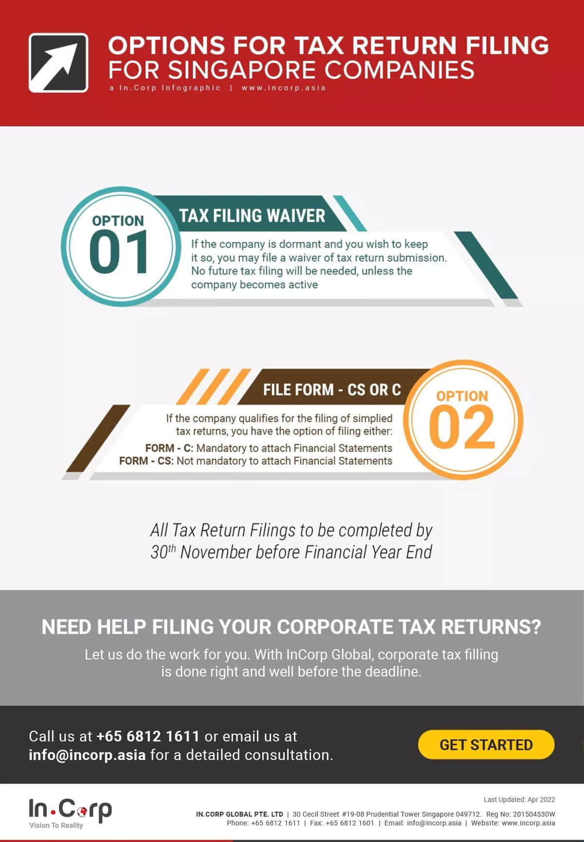 filing your Singapore company tax returns options
