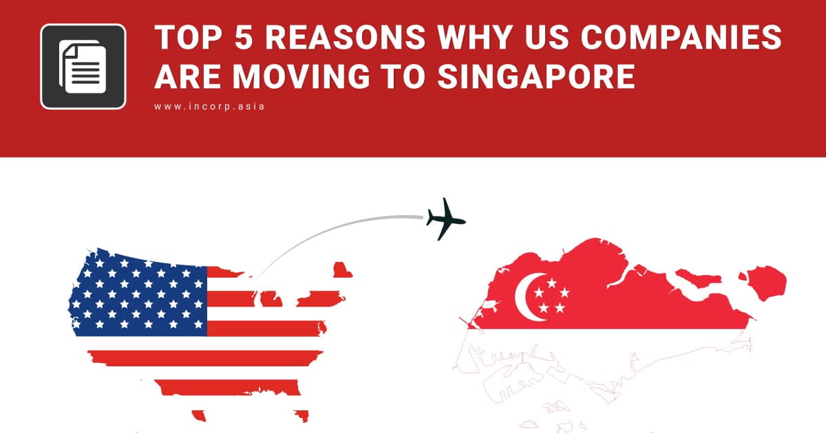Why are American tech firms setting up companies in Singapore?