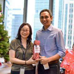 Group CFO Celine Ooi Gift Giving