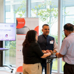 Alice Chan, speaking with the attendees before the event