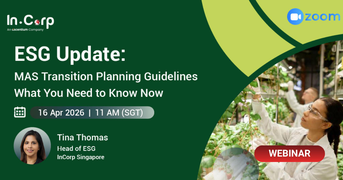 ESG Update Webinar | MAS Transition Planning Guidelines – What You Need to Know Now.